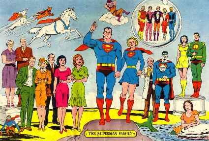 Super-Homem e os personagens coadjuvantes